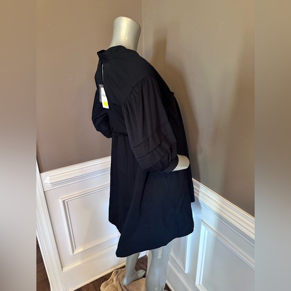 NWT MAEVE ANTHROPOLOGIE Tunic Dress Black Sz XXS - Picture 4 of 5